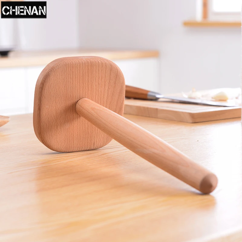  Beech Wooden Vertical Stand Roll Paper Stand Holder Kitchen Paper Towel Toilet Tissue Holder Househ