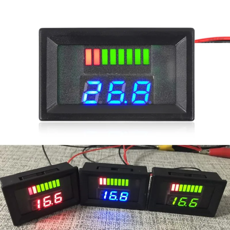 24 В привести барабан индикатор батарея светодиодный LED тестер с новым инструментом Вольтметр Новый