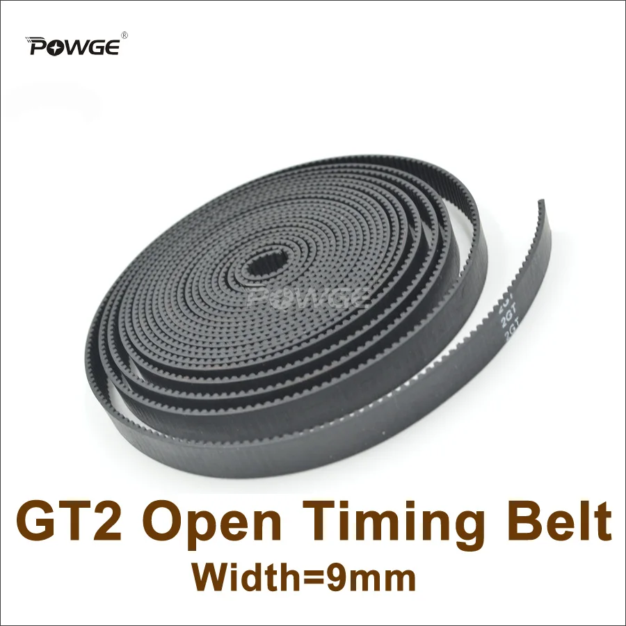 GT2 Timing Belt 9mm Width 2mm Pitch Open End RepRap Pulley 3D Printer 2GT-9mm 