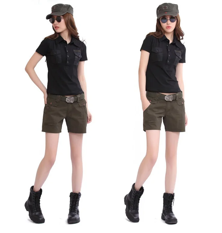 Женские армейские камуфляжные шорты женские повседневные шорты модные маленькие хлопковые шорты Размер 27-31