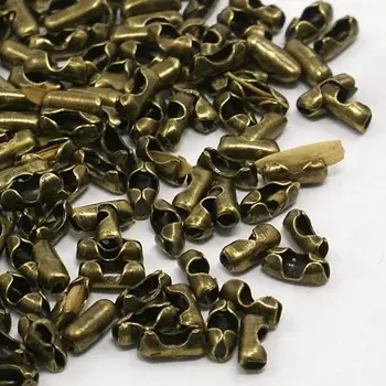 

10000pcs Nickel Free Iron Ball Chain Connectors for Jewelry Making DIY,5x2.5x2mm, Hole: 1mm