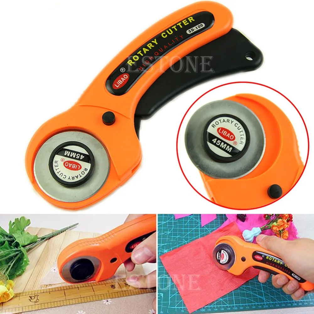 

2017 NEW 45mm Rotary Cutter Premium Quilters Sewing Quilting Fabric Cutting Craft Tool MAR28_15