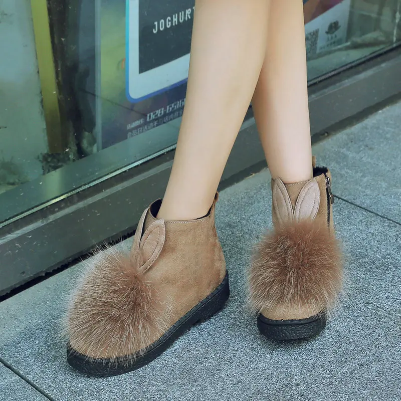 2019 г., женские модные зимние ботильоны на натуральном меху женская обувь на низком каблуке 3 см с круглым носком теплая зимняя повседневная