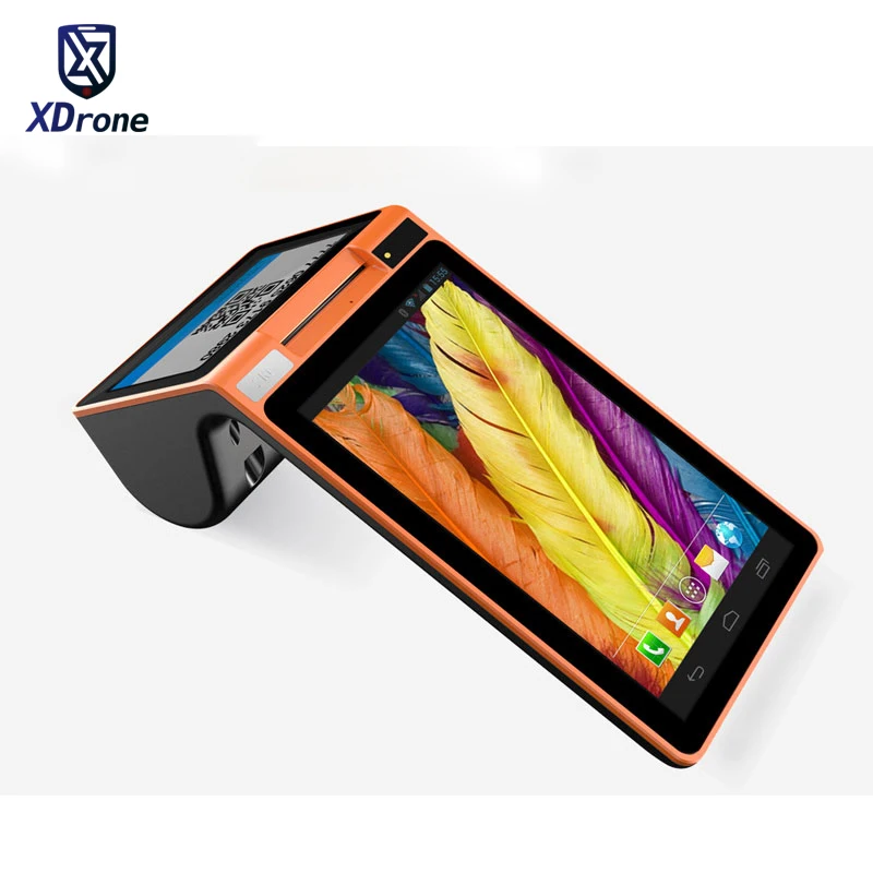 

Original P90 Dual Screen Tablet PC POS Android Smart Handheld Terminal with 58mm Printer Data Collector 7" Screen NFC Bluetooth