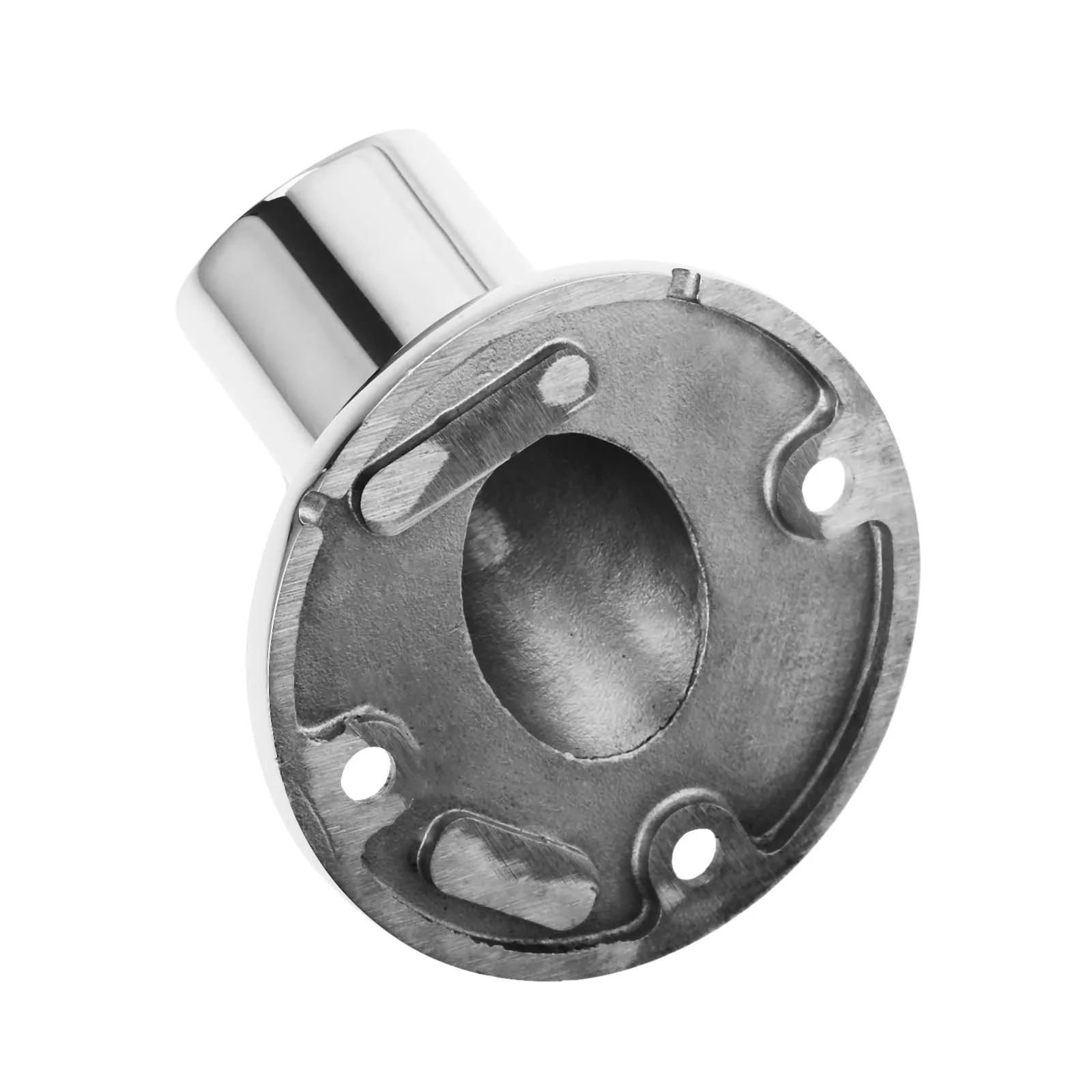 Boat Hand Rail Fittings 45 Degree 7//8/" Round Base Marine Stainless Steel Top