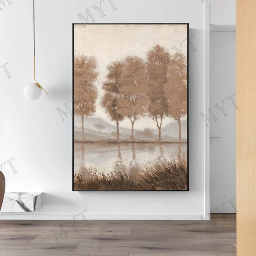 Artist Hand-painted Abstract forest trees in fall landscape Oil Painting Handmade on Canvas wall art for living room unframed Artist Hand-painted Abstract forest trees in fall landscape Oil Painting Handmade on Canvas wall art for living room unframed