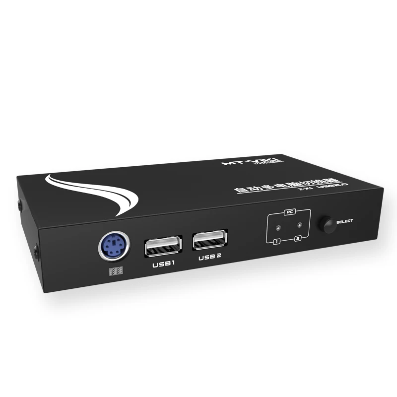 MT-Viki 2 порта Авто VGA USB KVM переключатель Hotkey выберите с оригинальными кабелями металлический корпус высокого разрешения ПК управление MT-271UK-L