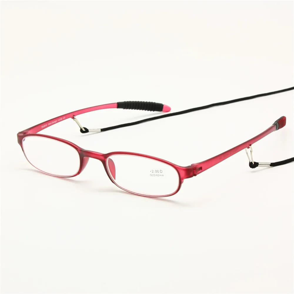 Reading Glasses with Neck String Chain Flexible Pocket Reader Men Women +1.0 +1.5 +2.0 +2.5 +3.0