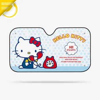 

Hello Kitty Cartoon Cute Car Windshield Sunshade Windscreen Cover Solar Protection Auto Zonnescherm Parasole Parasol Coche A14