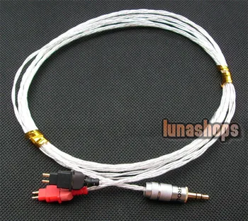 

LN002268 DIY Hifi Silver updated Cable for Sennheiser HD580 HD600 HD650 Headphone Headset