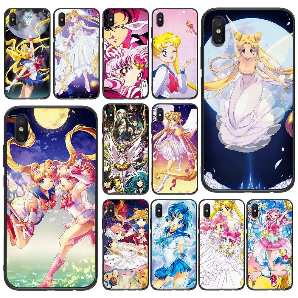 

Sailor Moon a Soft TPU For Xiaomi Redmi Mi6 8 9 A1 A2 F1 Plus Case Redmi 5 /5Plus M8 Lite Silicone Phone Back Case