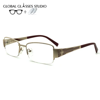 

Women Metal Glasses Frame Eyewear Eyeglasses Reading Myopia Prescription Lens 1.56 Index 110032 C4