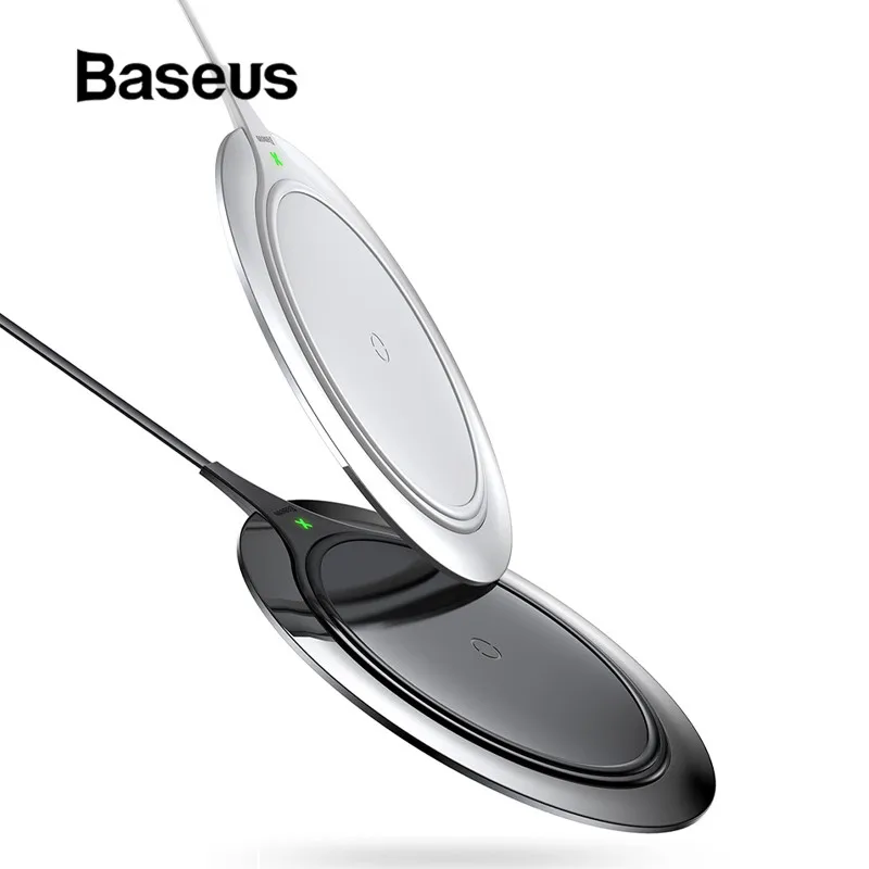 Baseus 10 Вт Qi Беспроводное зарядное устройство для iPhone X XR Xs телефона быстрая