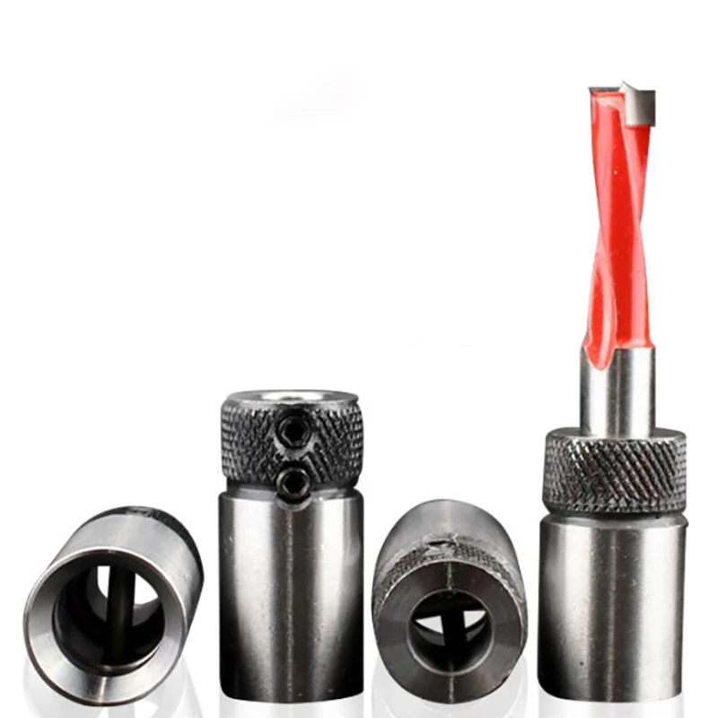 1Pc Drilling Sleeve Drilling Wood Drill Bit Sleeve Drilling Sleeve Rake Socket Woodworking Drill For Boring Machine Cross