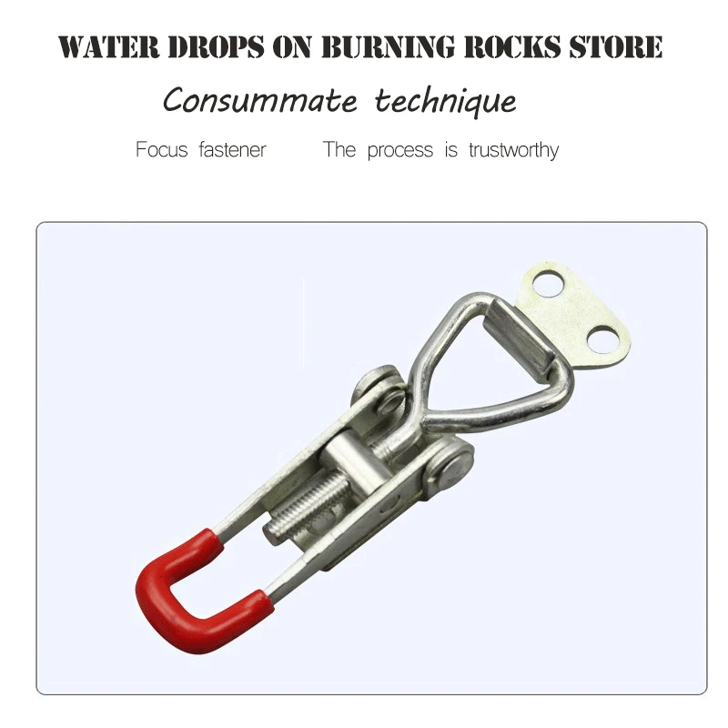 

4pcs Galvanized Iron Spring Loaded Toggle Case Box Chest Trunk Latch Catches Hasp Durable Galvanized Iron Top Quality