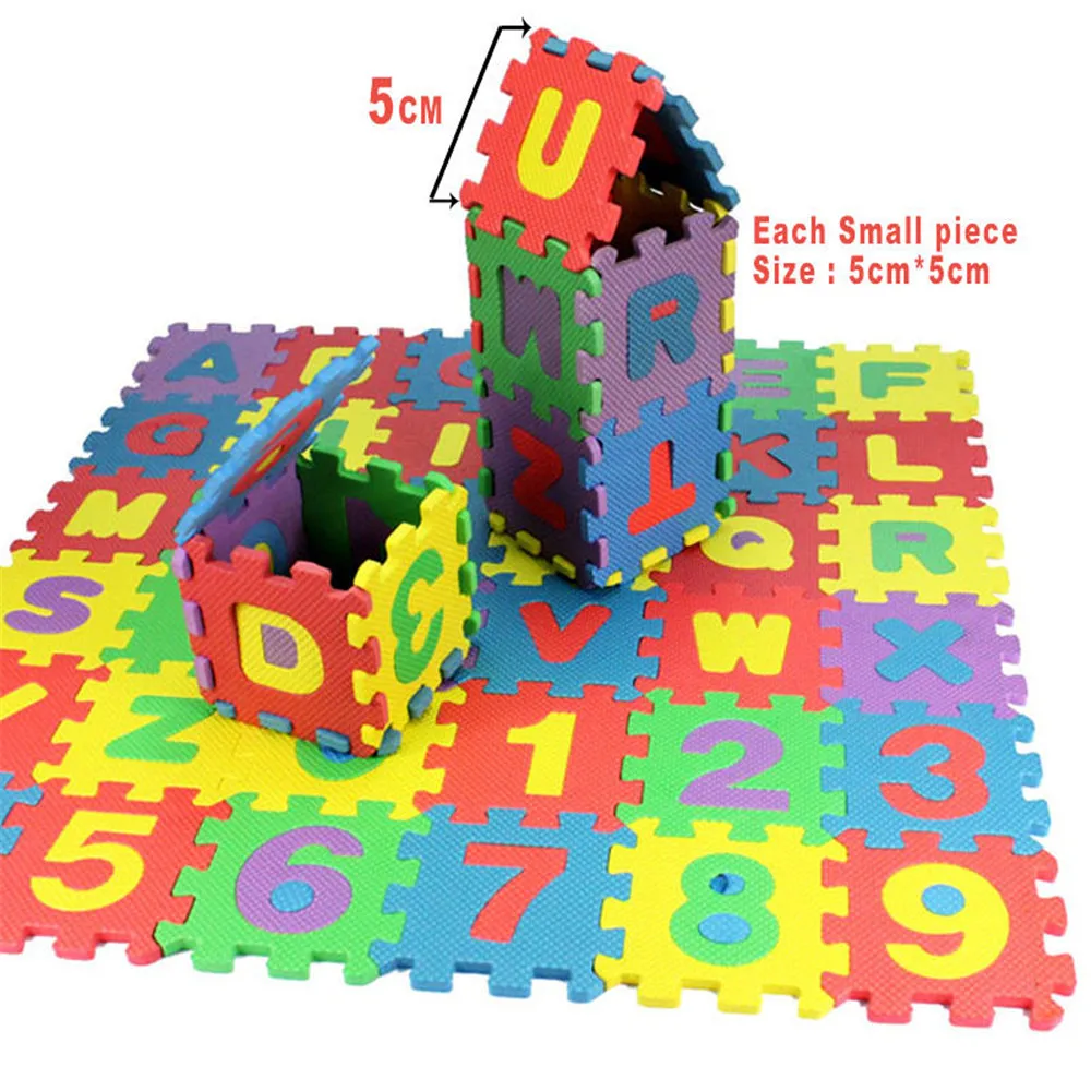 

36Pcs EVA Foam Mats For Baby Kids Alphanumeric Educational Puzzle Carpet Playmat Toy For Children Infant Boys Girls