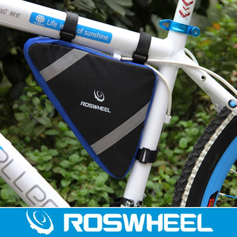 Roswheel Bolsa Bicicleta аксессуары треугольная горная дорожная велосипедная сумка 2.6л велосипедная верхняя передняя рама труба сумка сумки для инструментов