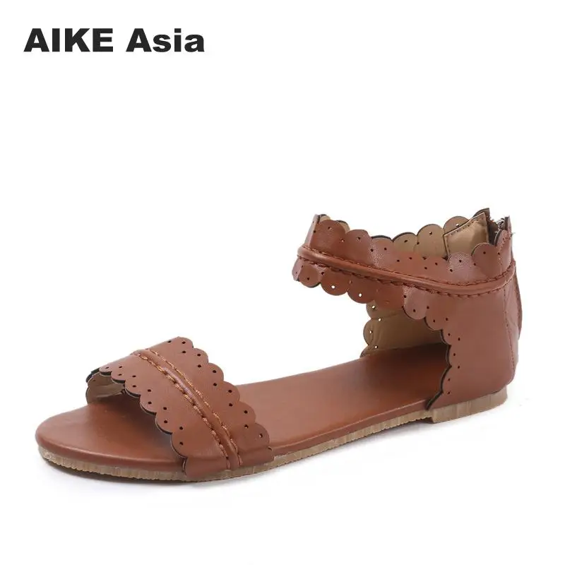 

Big Size 35-43 New Style Women Sandals Simple Buckle Fashion Bohemia Shoes Comfortable Med Heels Summer Shoes Woman Gladiator