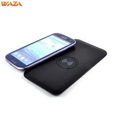 WAZA 5V 2.1A Super Thin Wireless Charger /Q1 Universal Anti Slip Wireless Charging Base For Cellphone