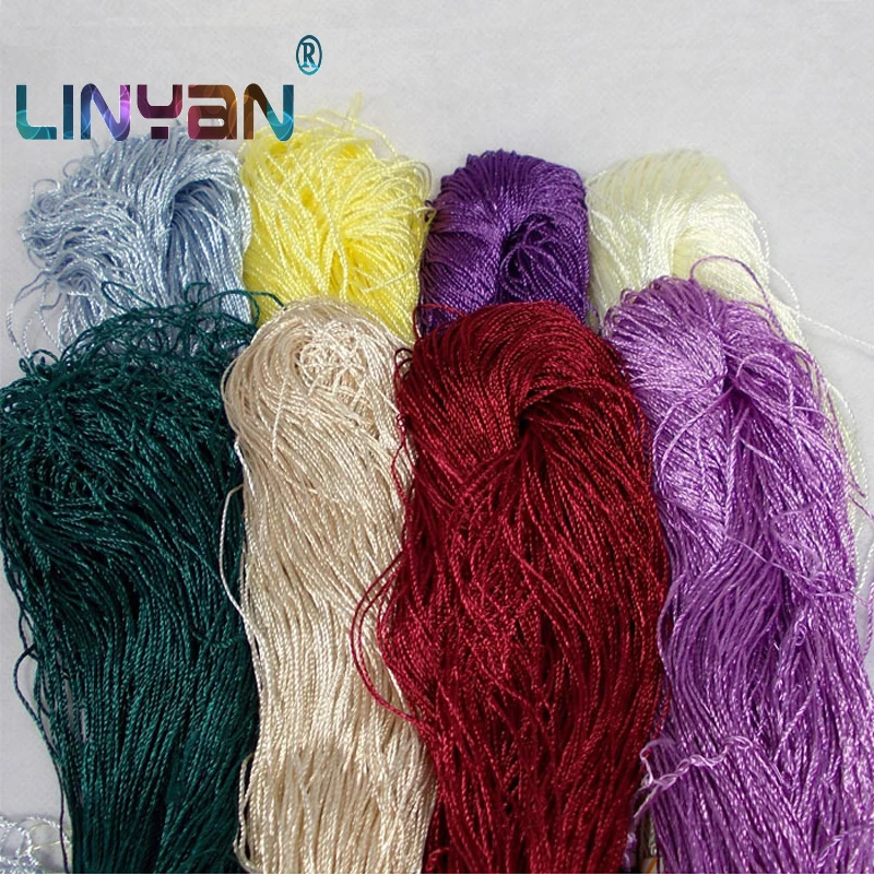

5pcs/lot Ice silk thread 200g Summer knit yarn for crochet Thin tippet line Smooth soft curtaining knitting thread wholesale ZL4