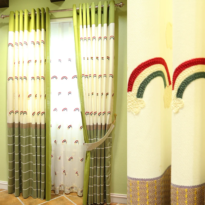 Modern Curtain Free Shipping!2 Pieces/Lot Shading Rate 70% The Mediterranean Fringe For Living Room/Bedroom Curtain. | Дом и сад