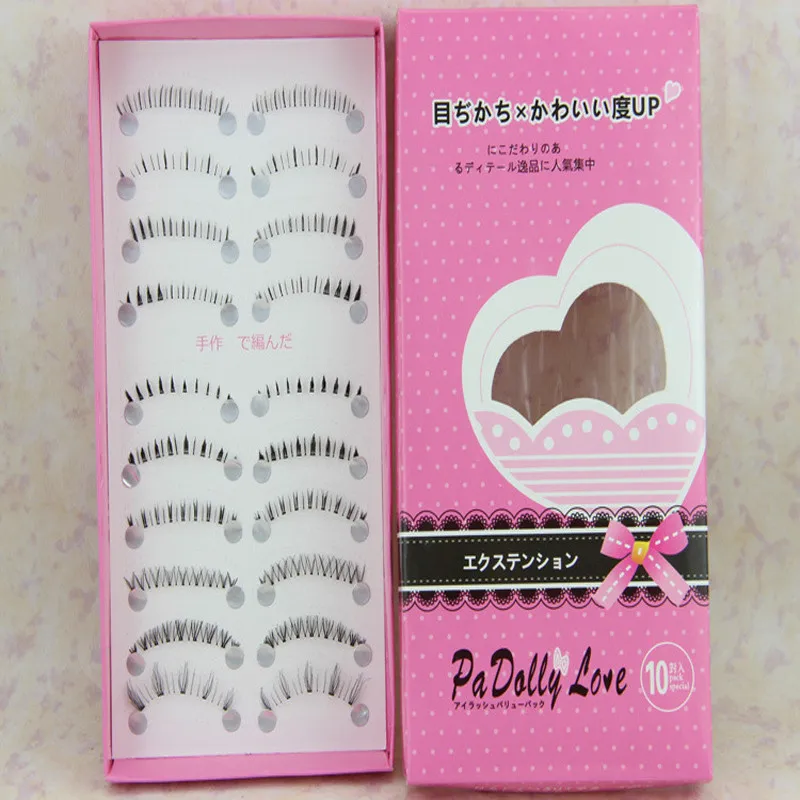 

WSQ 2019 10 Pairs different under lower bottom False Eyelashes eye Lashes ZH-1 ресниц wholesale