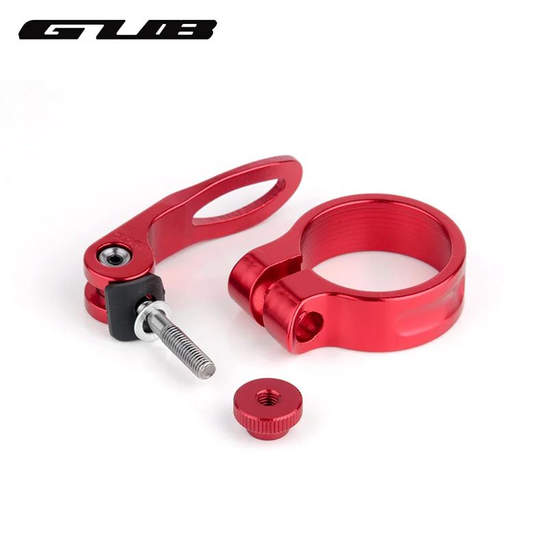 GUB 31.8mm 34.9mm Bicycle Seat Post Clamp Aluminum Alloy Quick Release Bike Seatpost Clamps Clamping Clip Bike Parts