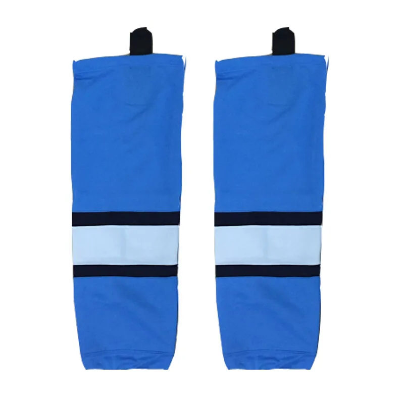 COLDINDOOR 100 Polyester The light blue Ice Hockey Socks Cheap Shin Guards W006 on Aliexpress