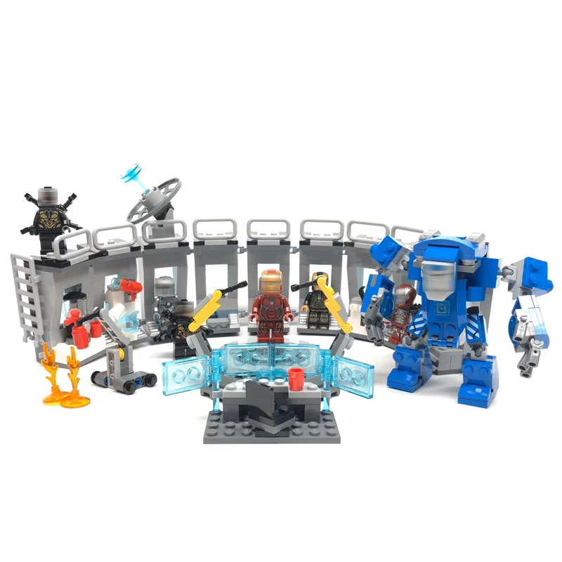 

Avengers 4 Endgame Iron Man Hall of Armor Set Building Blocks Bricks Compatible With Lego 76125 LEPIN