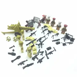 Современные военные армейские строительные блоки игрушки, битва на Среднем Востоке, русские и Alfhan солдаты с оружием и аксессуарами (без