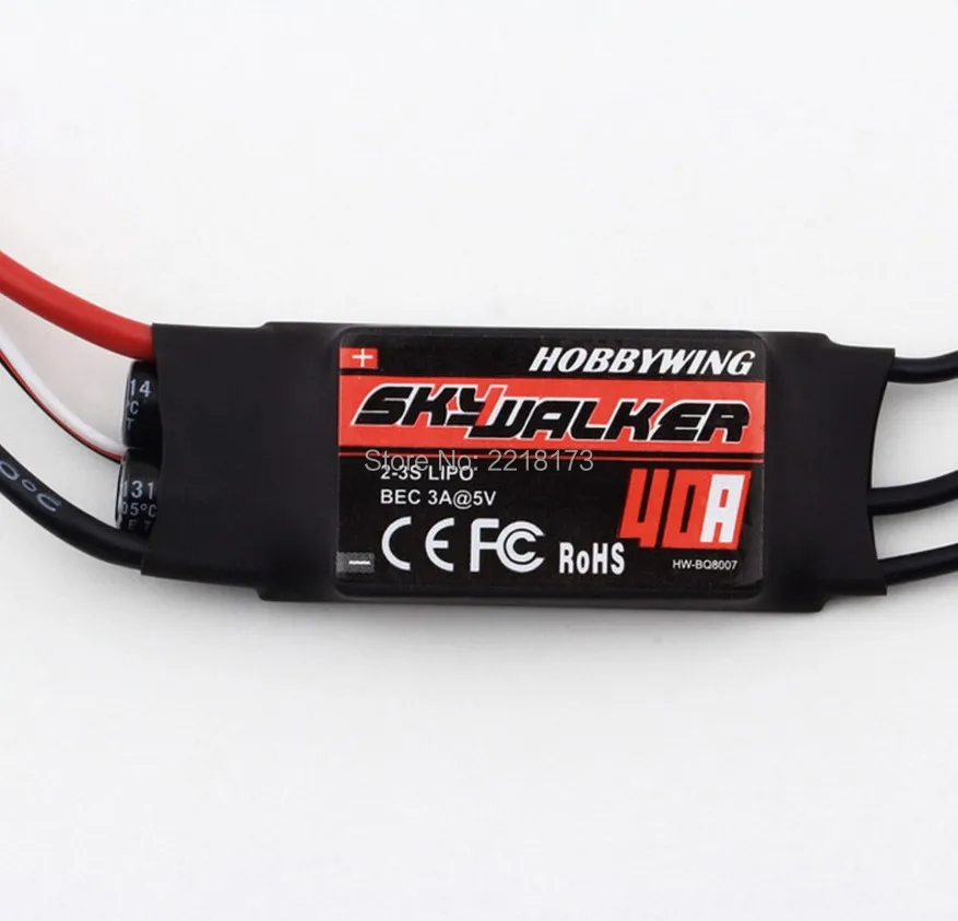 100 Original Hobbywing SkyWalker Brushless ESC 40A With BEC For RC Quadcopter Parts Free Shipping airplane
