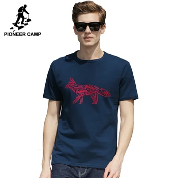 

Pioneer Camp new summer T shirt men brand clothing Russian map short T-shirt male Top quality 100% cotton Tshirt ADT701140