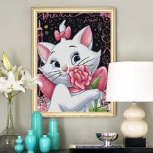 

5D DIY Diamond Painting Cartoon Full Square Kits Cat Rhinestone Mosaic Diamond Embroidery Cross-stitch Home Decoration