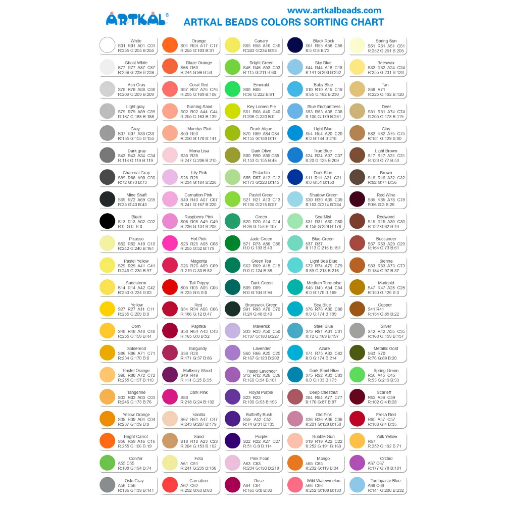 Бисер Artkal 36 Color Box Set Midi Perler beads семейная интеллектуальная игра для детей CR36|games for