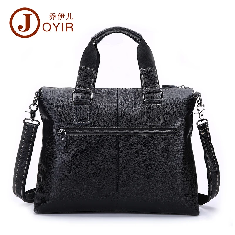 JOYIR حقيبة أعمال الرجال جلد طبيعي رسول حقيبة يد الرجال اليد 15 بوصة محمول حقيبة كتف Crossbody للذكور B260