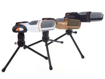 

50pcs Microphone Professional podcast Sound Podcast Studio Microfone for PC Laptop Skype MSN Singing Desktop Microphone