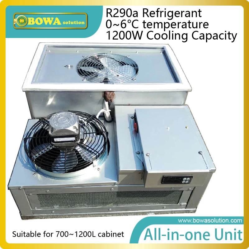 1200W R290a all in one removable refrigeration unit for 1000L bottle