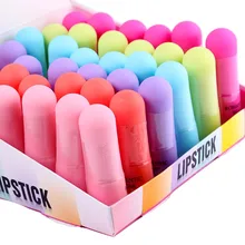 Романтические губные помады с изображением медведя, увлажняющий бальзам для губ WOW, 432 шт = 12 коробок, косметика для губ