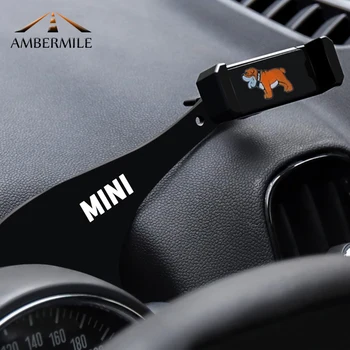 

AMBERMILE Car Mobile Phone Holder Bracket Auto Mount Stand Interior Accessories for BMW Mini Cooper R56 R55 Clubman Car Styling