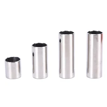 Toolso 2pcs Set Steel Guitar Slide Acoustic Electric Slider Guitar dia 21mm length 51mm 60mm