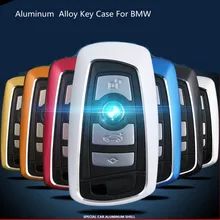 aluminum alloy car key case for BMW series 5 525li 320 X1 X3 X4 X6 Luxury accessories