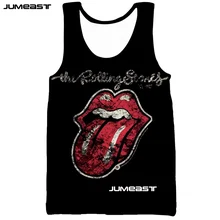 Jumeast симпатичный дизайн сексуальные губы 3d принт мужские/женские топы классная собака милый щенок Повседневная футболка без рукавов унисекс жилет Забавный мультфильм