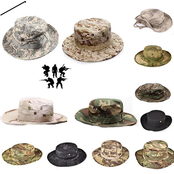 

Tactical camouflage 20 hat shading round hat cotton breathable uv protection