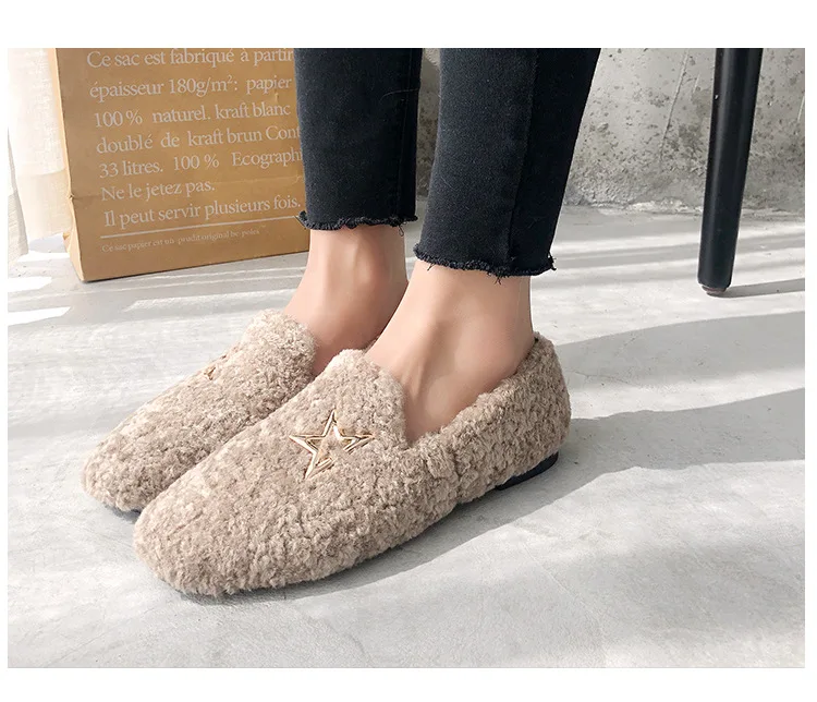 2018 Winter New Warm Flock Ankle Boots Flat Short Plush Snow Boots Women High Quality Slip-On Shoes Size 35-39 M8D256 (16)