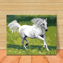 MOLEK животное картина маслом по номерам лошади абстрактный рисунок на холсте раскраска рисунок стены плакат для офиса домашний декор