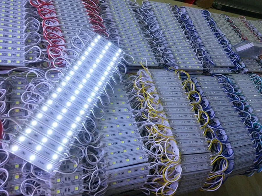 100 Шт./лот 3528 SMD Светодиодный Модуль 3 3leds DC12V Водонепроницаемый СВЕТОДИОДНЫЙ Для Окна Рекламный Щит Дисплей Холодный Белый/Теплый белый/Белый