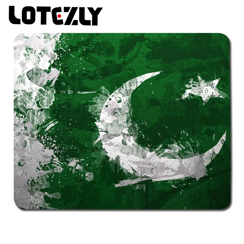 Novelty Design Pakistan Flag Small Size Anti Slip Mouse Mats For