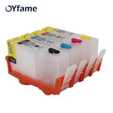 4 цвета для hp 655 для hp 655 пустой многоразовый чернильный картридж со сбрасываемым чипом для hp Deskjet 3525 4615 5525 6525 принтера