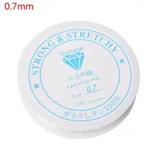 Прозрачная 1 Рыболовная проволока DIY kg Длина лески 2 мм бисер эластичный x 4 м 01 1 Веревка с катушкой нейлоновая леска плетение 0 рыба