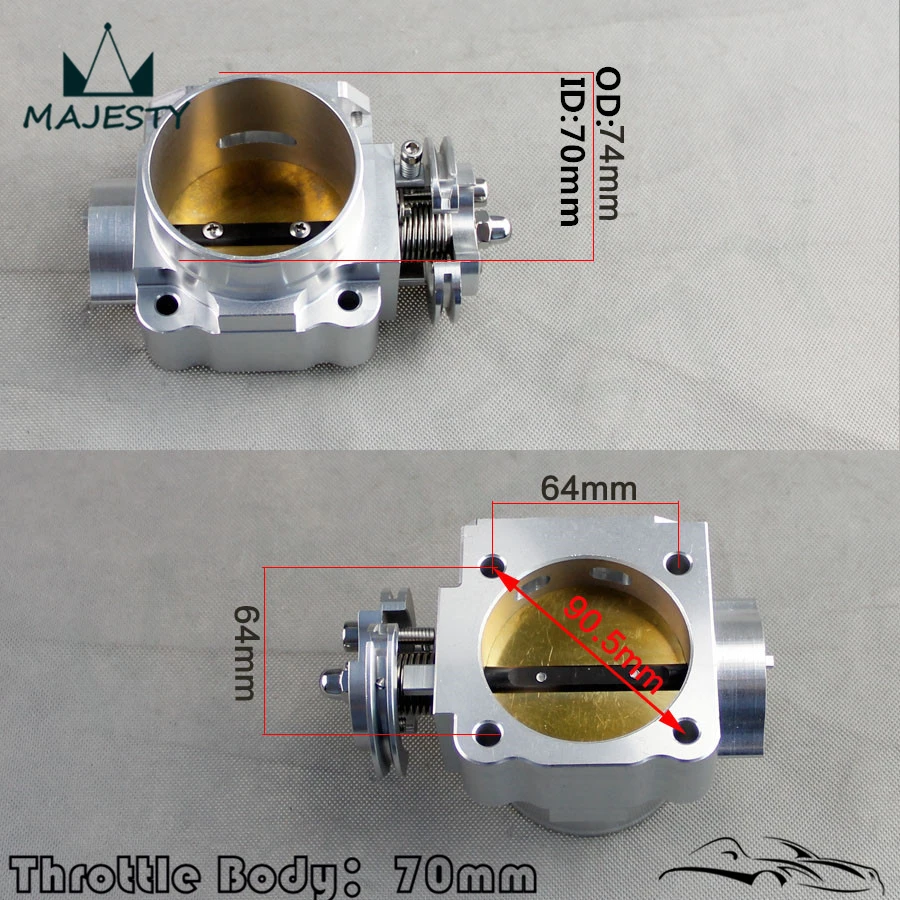 70 мм дроссельной заслонки для LANCER EVO 1 2 3 4G63 TURBO S90 1992-1995